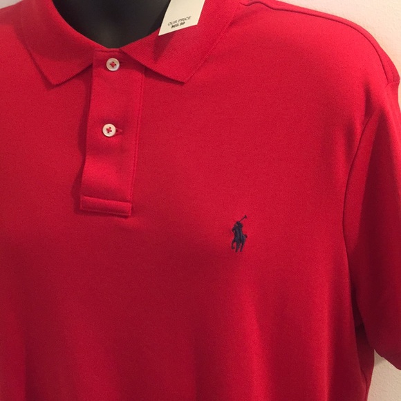 Red Large Polo shirt - Picture 3 of 4